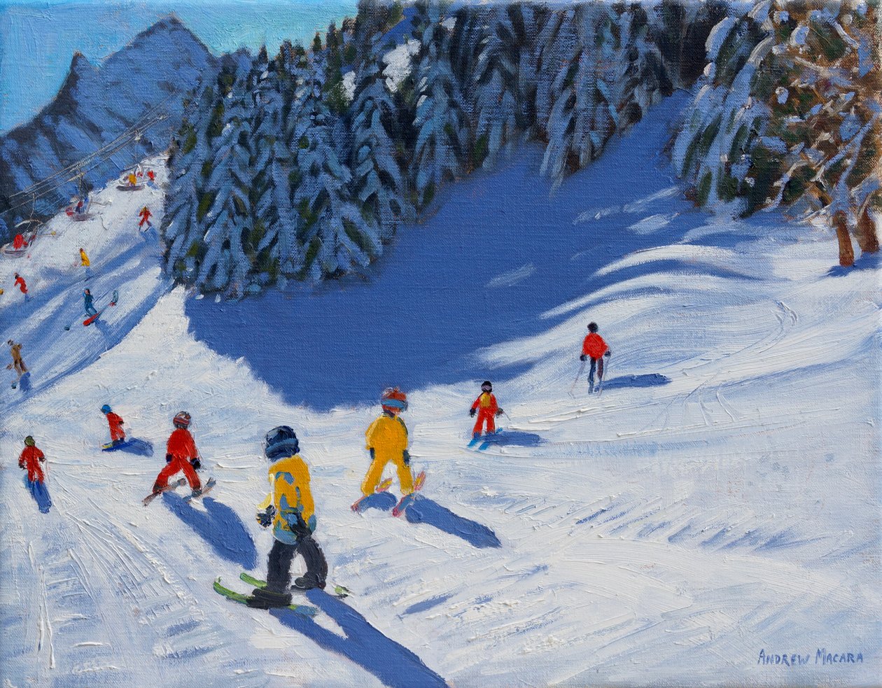 Síiskola, Morzine, 2015, alkotó: Andrew Macara