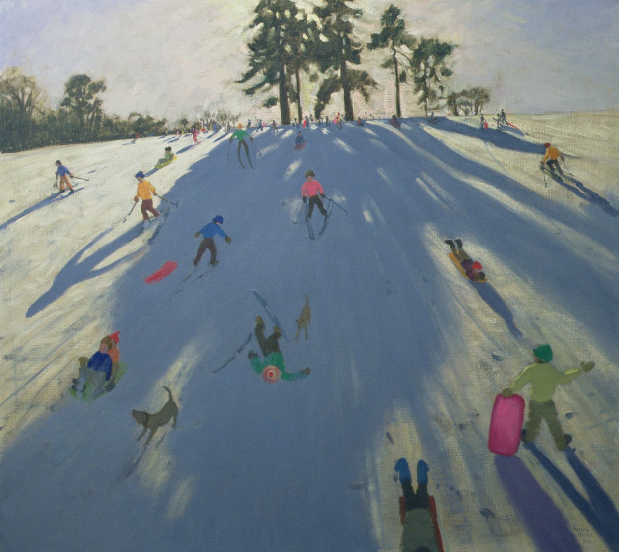 Síelés, Calke Abbey, Derby alkotó: Andrew Macara