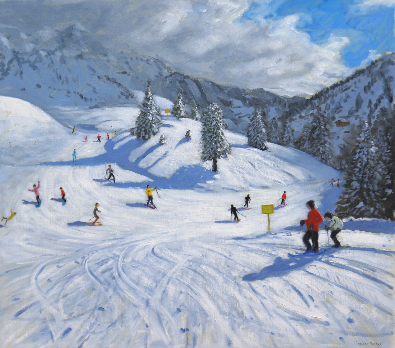 Síelés,Kitzbhuel, 2014, alkotó: Andrew Macara