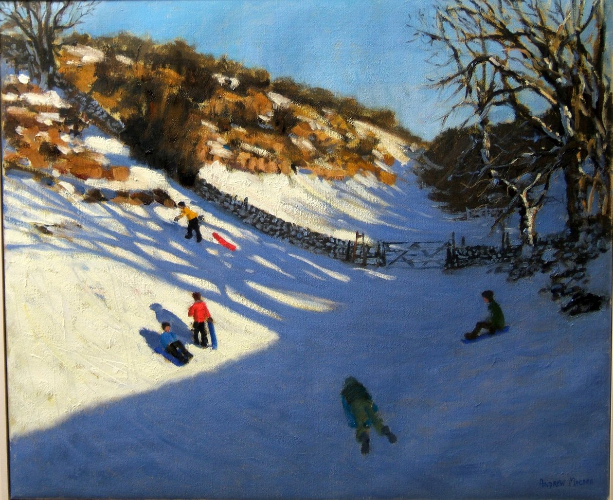 Hó a völgyben, Monyash közelében, Derbyshire alkotó: Andrew Macara