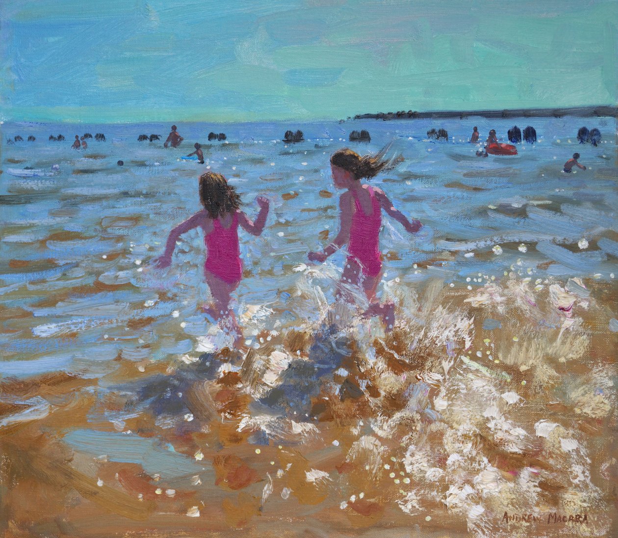 Csobbanás a tengerben, Clacton. 2014, alkotó: Andrew Macara