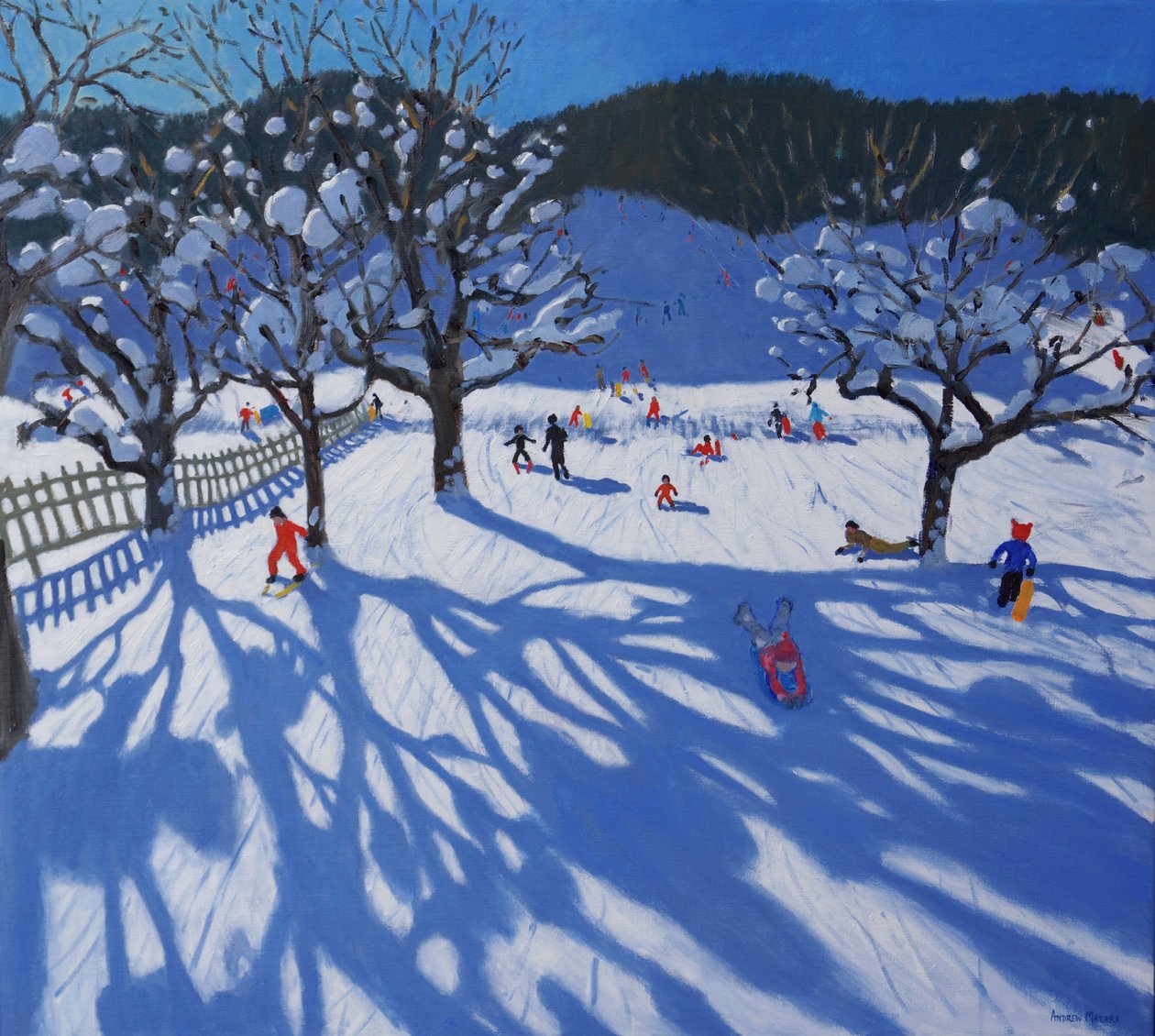 Gyümölcsöskert télen, Morzine, alkotó: Andrew Macara