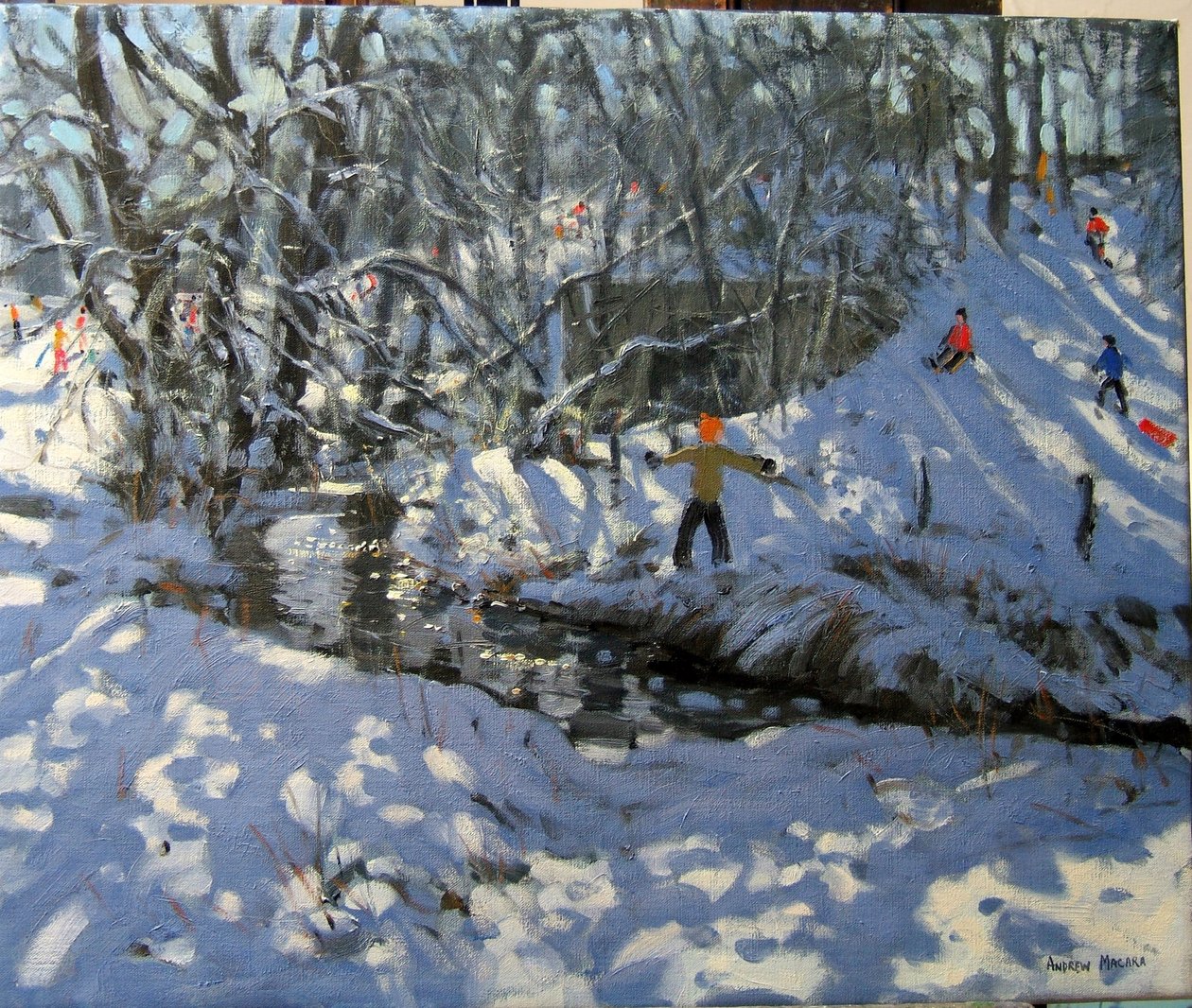 Winter Stream, Derbyshire alkotó: Andrew Macara