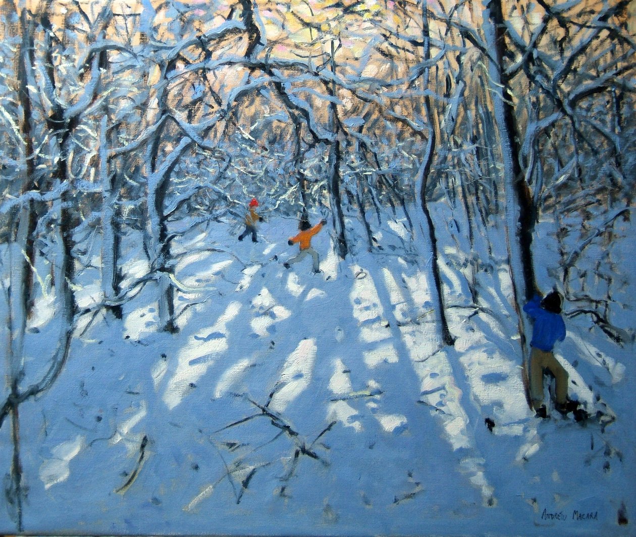 Téli erdő, Newhaven közelében, Derbyshire államban alkotó: Andrew Macara