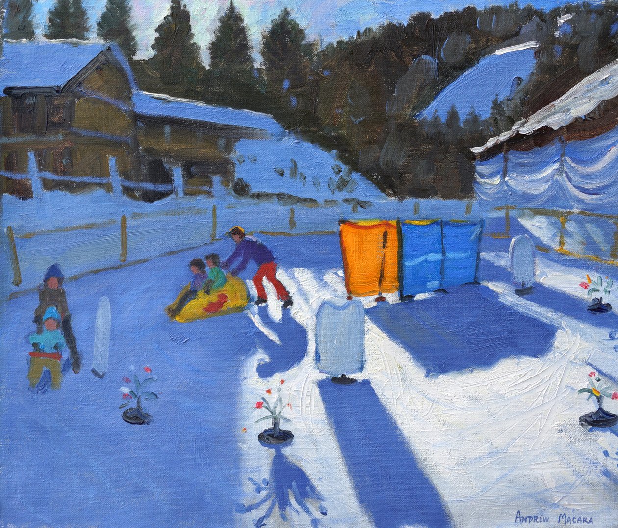 gyermekjégpálya,Clusaz, 2014, alkotó: Andrew Macara