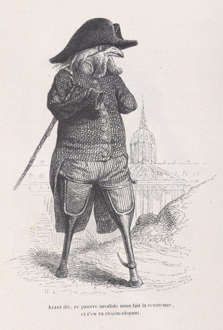 Ha ezt mondjuk, ez a szegény rokkant megkérdőjelez minket, és kapálózik S...-től, kb. 1837-47. alkotó: Andrew Best Leloir