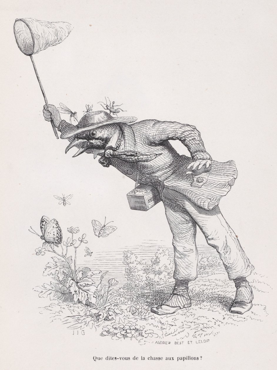 Mit szólsz a pillangóvadászathoz a Jelenetek a magán és nyilvános L... című filmből, kb. 1837-47. alkotó: Andrew Best Leloir