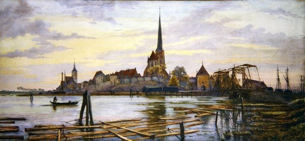 Rostock (akvarell papíron) alkotó: Andrew Brown Donaldson