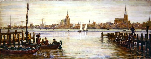 Rostock (akvarell papíron) alkotó: Andrew Brown Donaldson