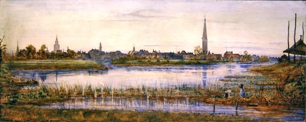Rostock (akvarell papíron) alkotó: Andrew Brown Donaldson