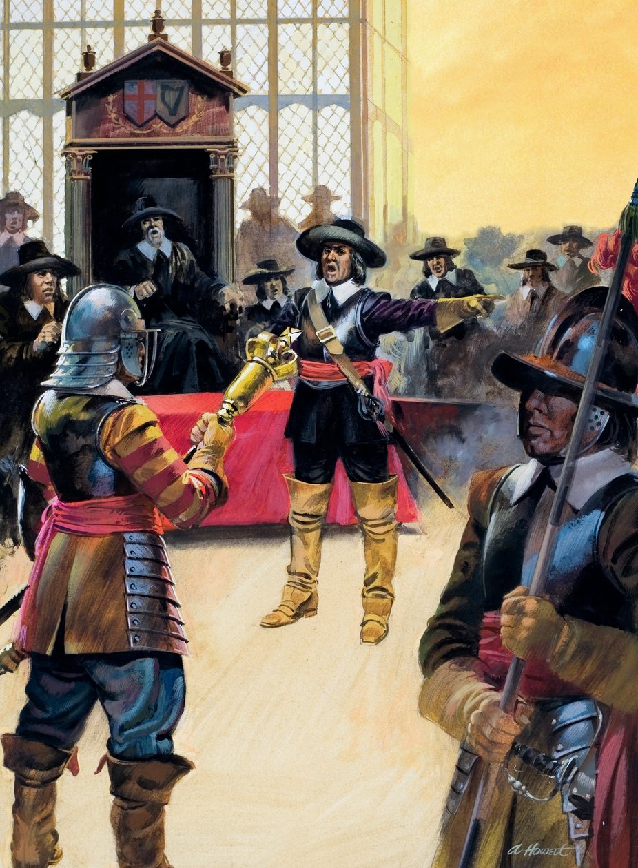 Cromwell elbocsátja a képviselőket alkotó: Andrew Howat