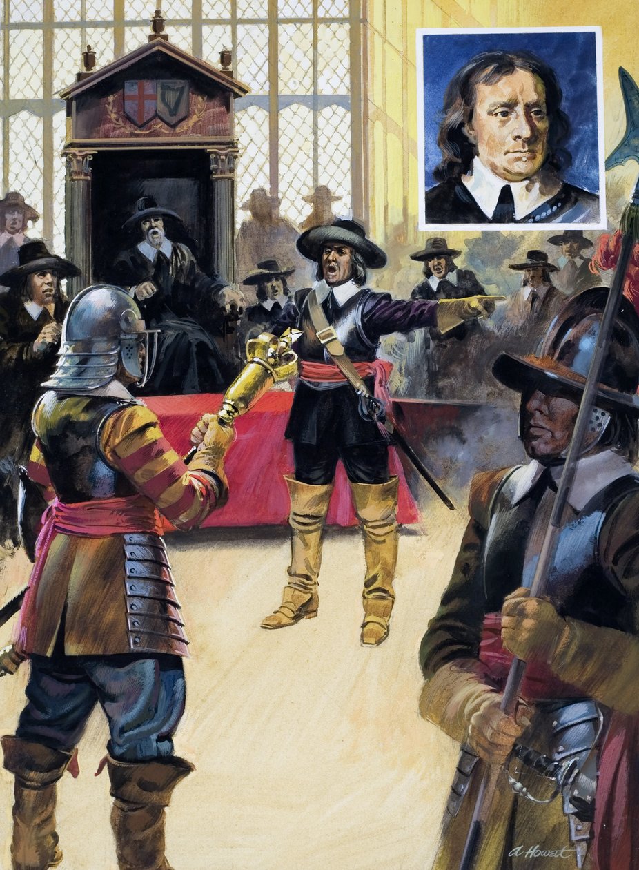 Cromwell elbocsátja a képviselőket alkotó: Andrew Howat