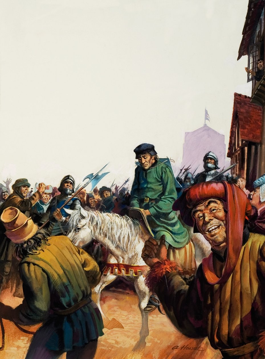 VI. Henrik király útban a Tower felé (gouache, papír) alkotó: Andrew Howat