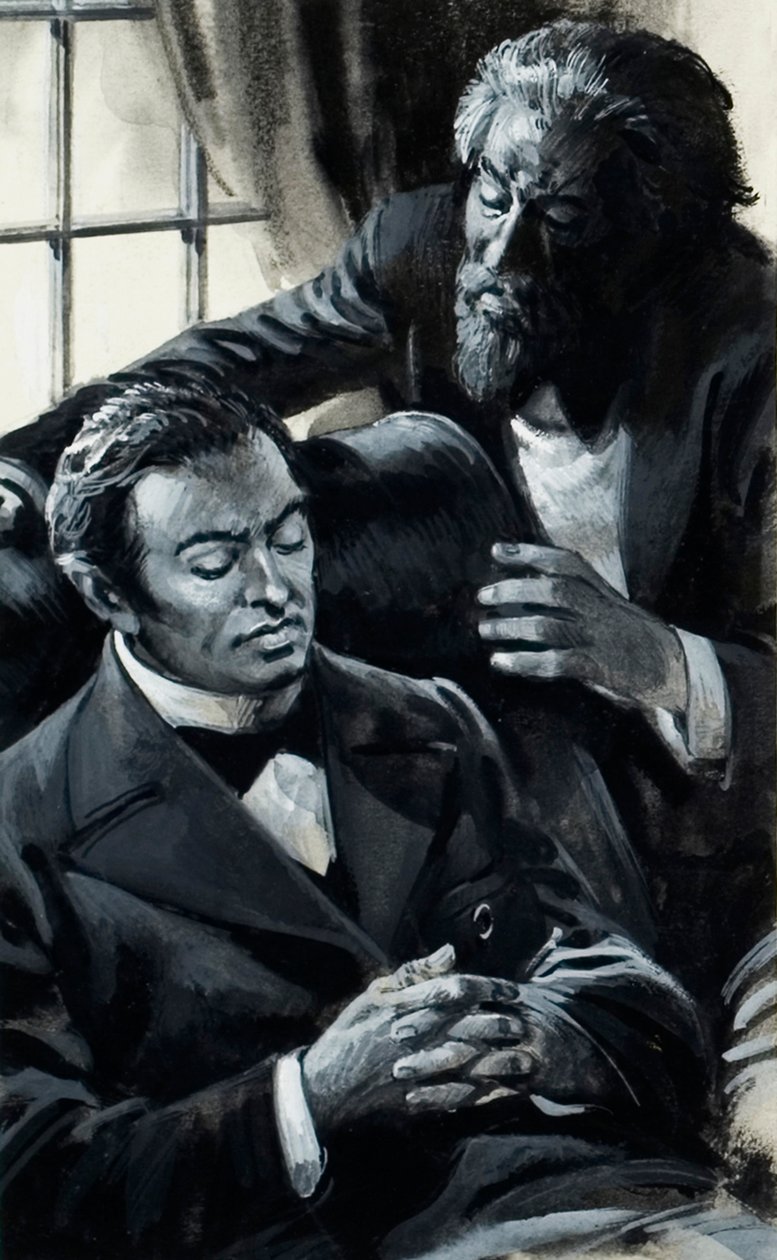 Szergej Rachmaninov (gouache, papír) alkotó: Andrew Howat