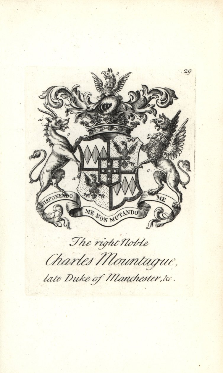 Charles Edward Montagu jobb nemes címere és címere alkotó: Andrew Johnston