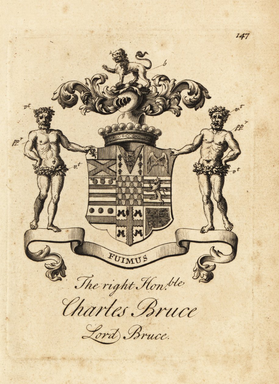 Charles Bruce, Lord Bruce, Ailesbury 3. grófja, Elgin 4. grófja címere alkotó: Andrew Johnston