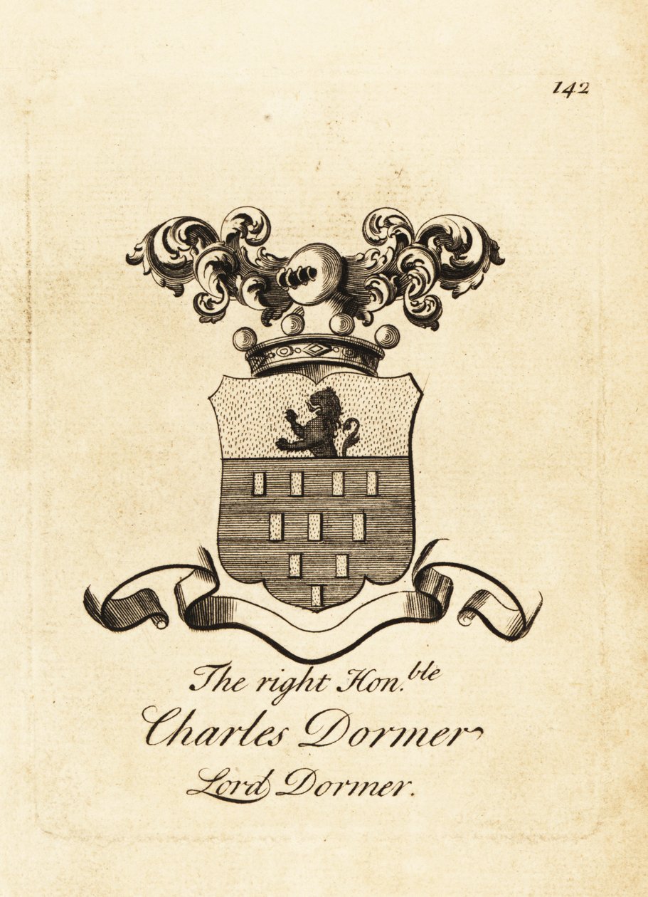 Tisztelt Charles Dormer, Lord Dormer, 5. Dormer báró címere alkotó: Andrew Johnston