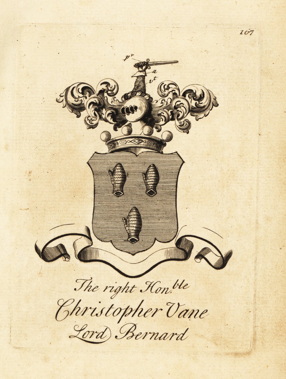 A jobboldal címere, tisztelt Christopher Vane, Lord Bernard alkotó: Andrew Johnston