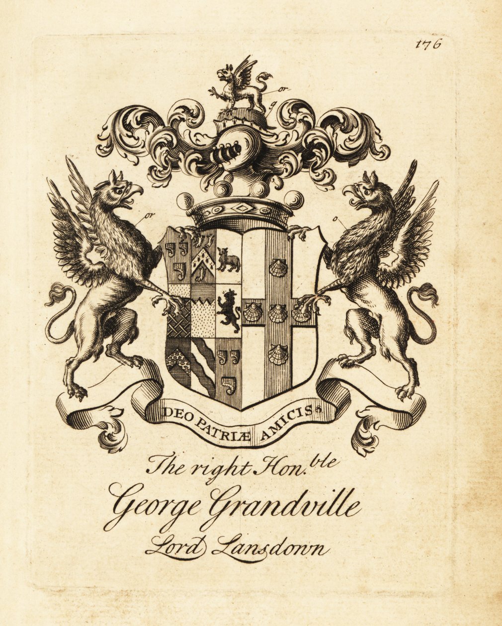 George Grandville jobboldal címere, Lord Lansdown alkotó: Andrew Johnston