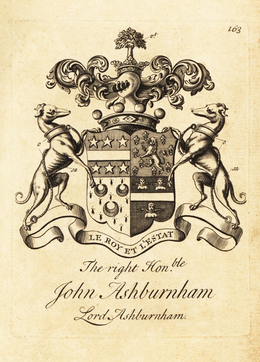 John Ashburnham jobboldal címere, Lord Ashburnham alkotó: Andrew Johnston