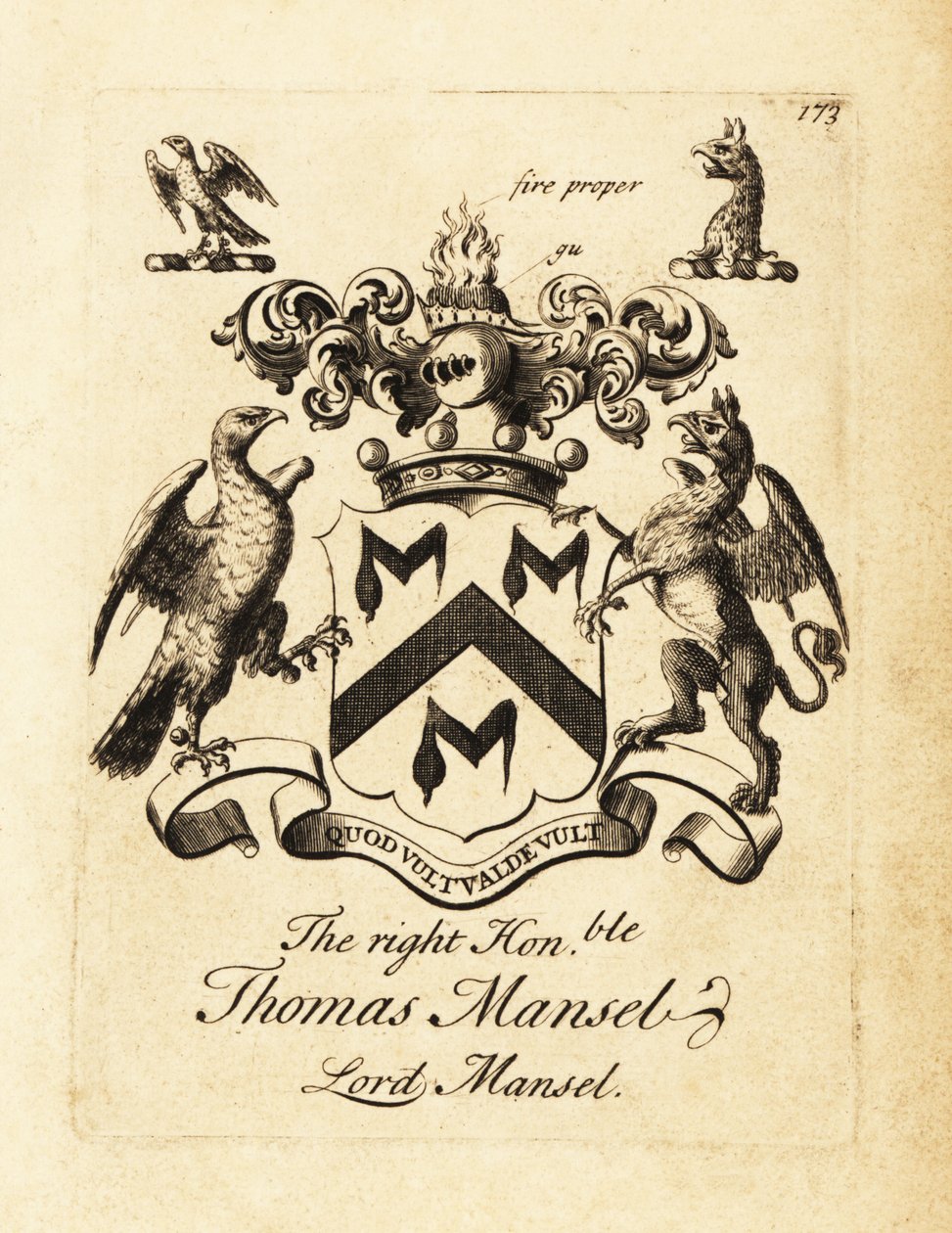 Thomas Mansel jobboldal címere, Lord Mansel alkotó: Andrew Johnston