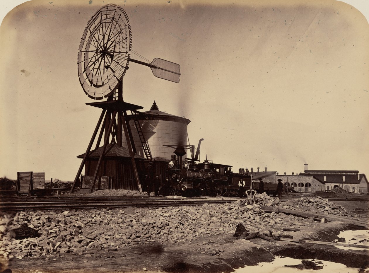 16. tábla. A Laramie-i szélmalom,1869 (fotó) alkotó: Andrew Joseph Russell