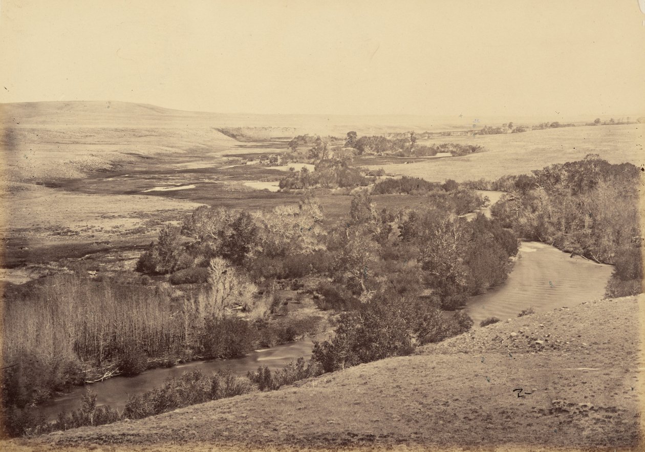 18. tábla. A Little Laramie folyó völgye,1869 (fénykép) alkotó: Andrew Joseph Russell