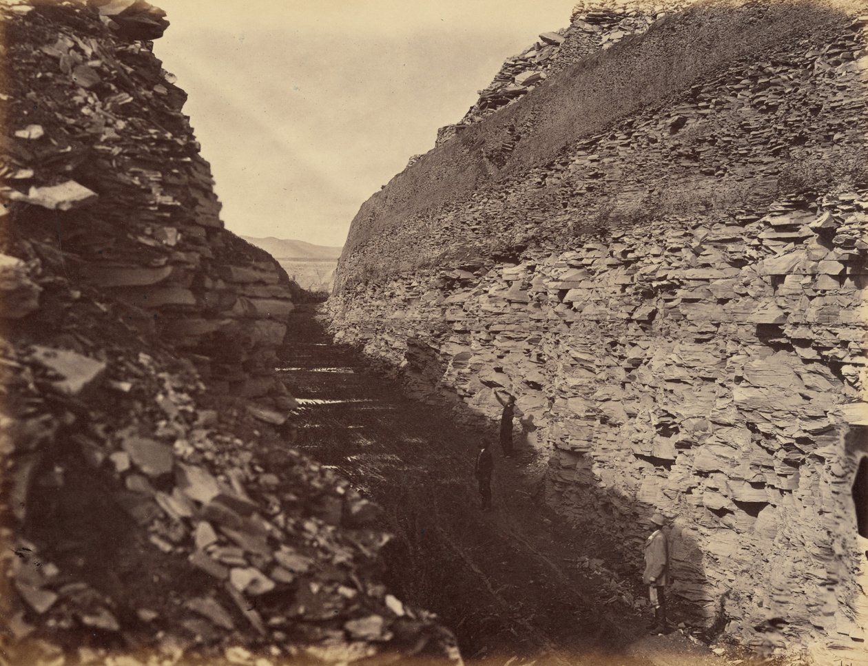 22. tábla. Burning Rock Cut,1869 (fotó) alkotó: Andrew Joseph Russell