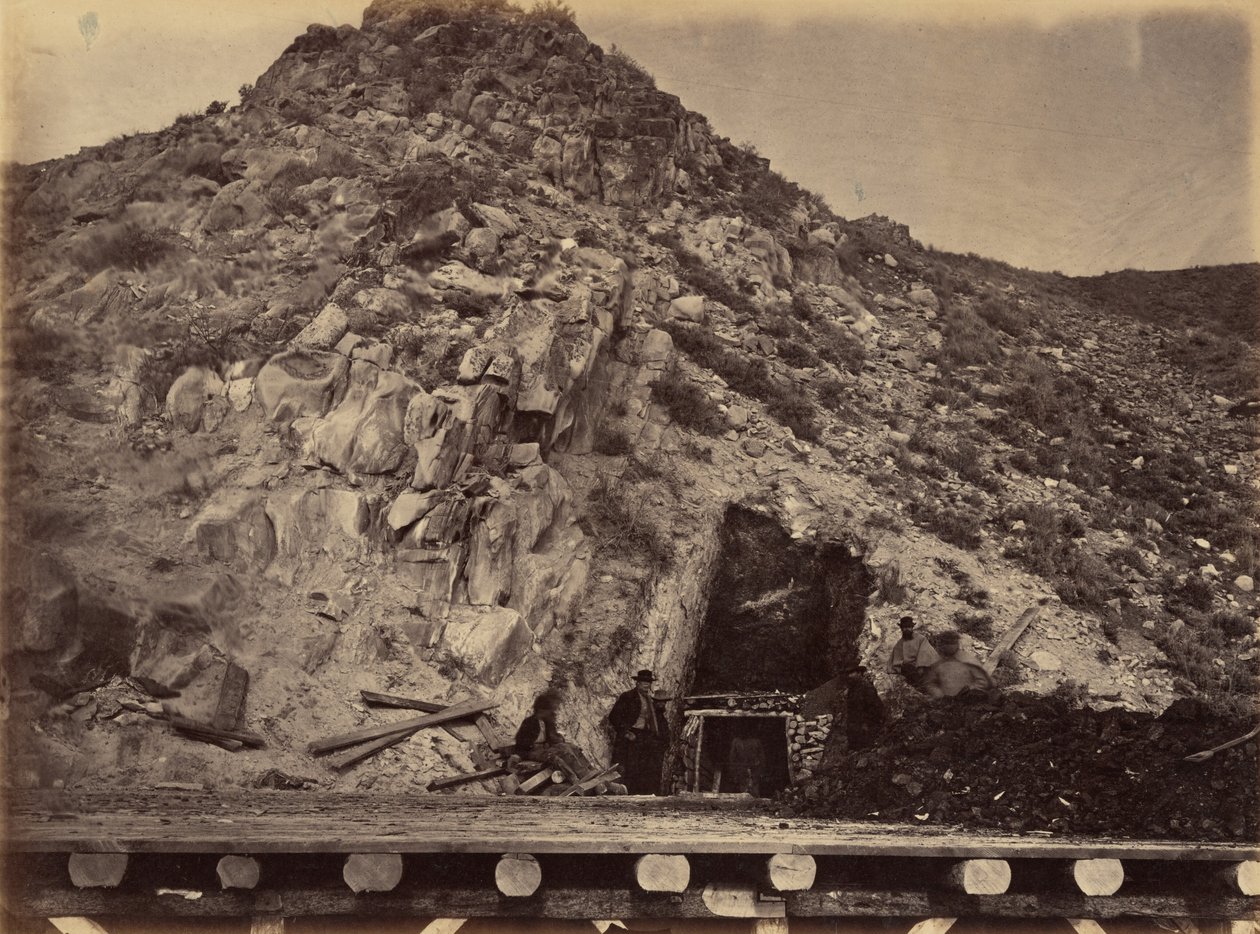 28. tábla. Bear River szénrétegei,1869 (fotó) alkotó: Andrew Joseph Russell
