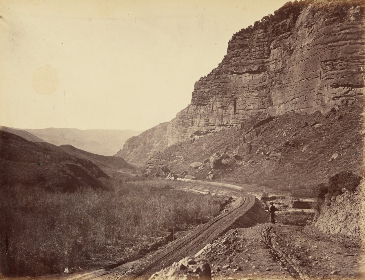 30. tábla. A Halál-szikláról az Echo Canonra tekintve,1869 (fotó) alkotó: Andrew Joseph Russell