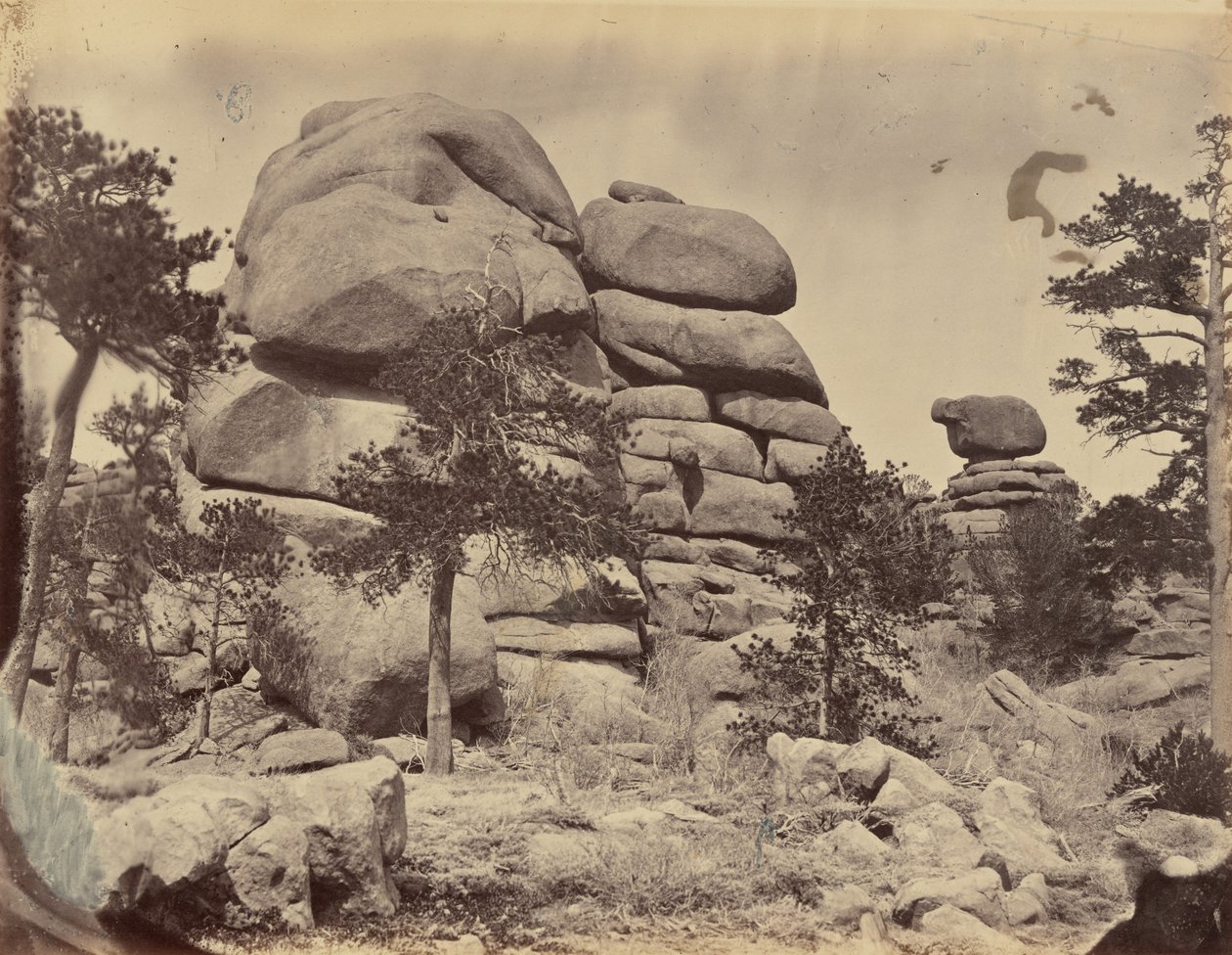3. tányér. Gránitszikla, Beaufort Station közelében,1869 (fotó) alkotó: Andrew Joseph Russell