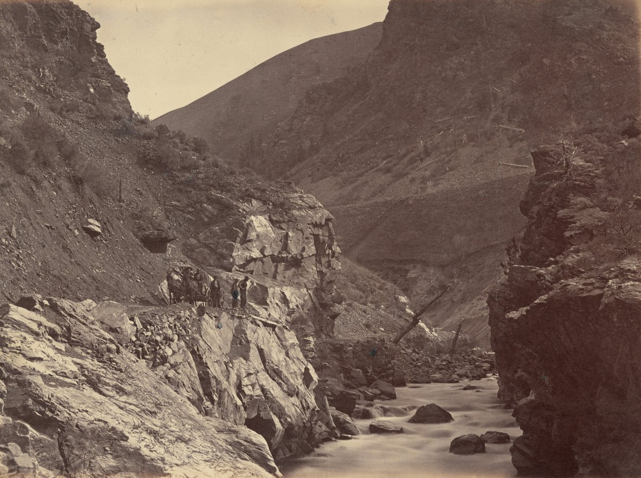 41. tábla. Weber-kanon, az Ördögkapu alól,1869 (fotó) alkotó: Andrew Joseph Russell