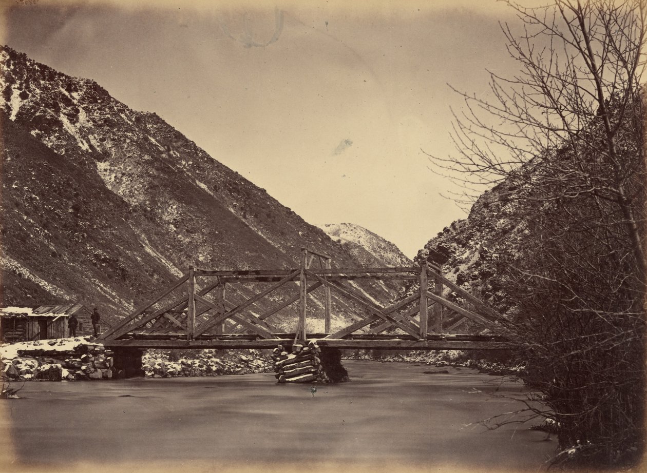 42. tábla. Mormon Turnpike híd, a Weber Canon torkolatánál, 1869 (fénykép) alkotó: Andrew Joseph Russell