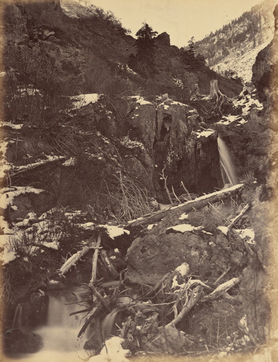 46. tábla. City Creek Canon, City Creek Falls közelében,1869 (fotó) alkotó: Andrew Joseph Russell