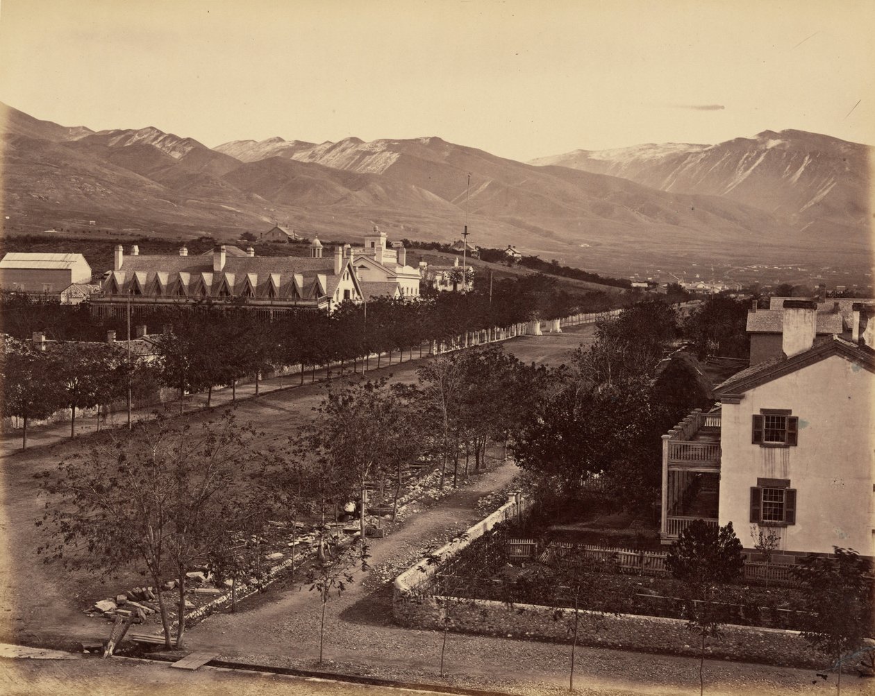 47. tábla. Brigham Young rezidenciája, 1869 (fénykép) alkotó: Andrew Joseph Russell