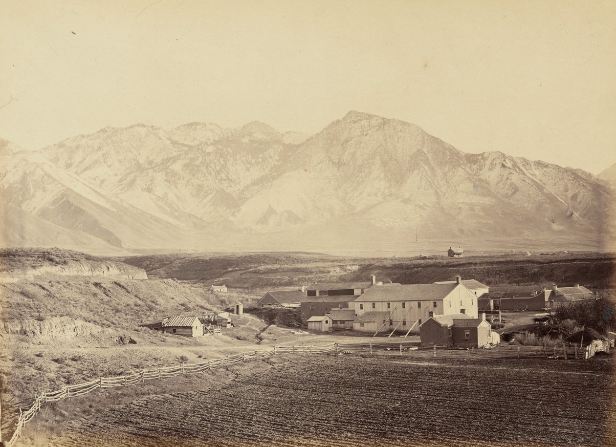 49. tábla. Brigham Young gyapot- és gyapjúgyárai, 1869 (fénykép) alkotó: Andrew Joseph Russell