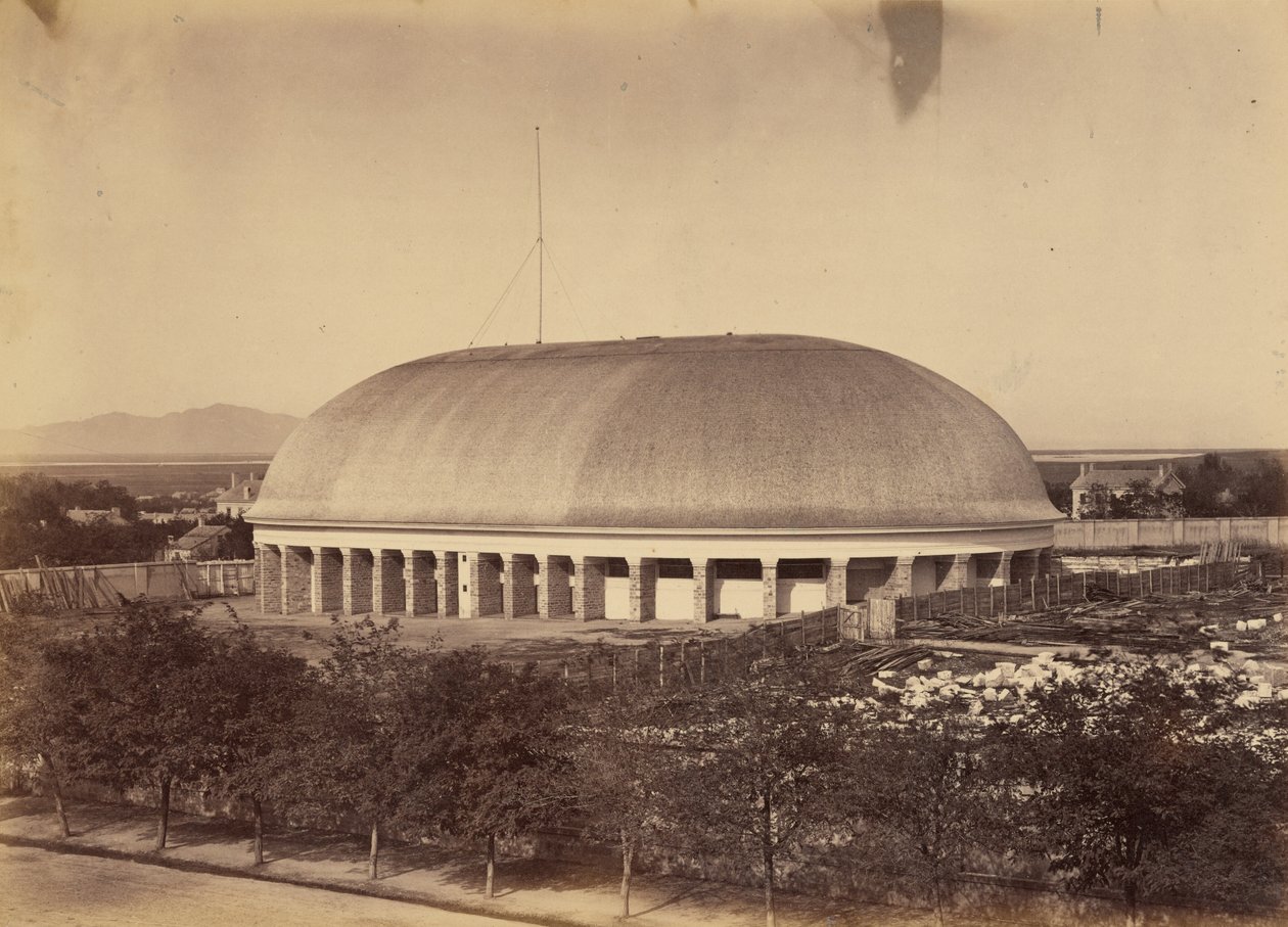 50. tábla. Nagy mormon templom,1869 (fotó) alkotó: Andrew Joseph Russell
