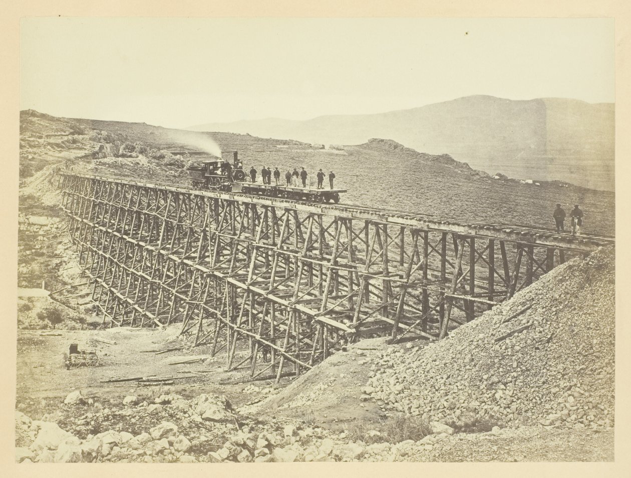 Restle Work, Promontory Point, Salt Lake Valley alkotó: Andrew Joseph Russell