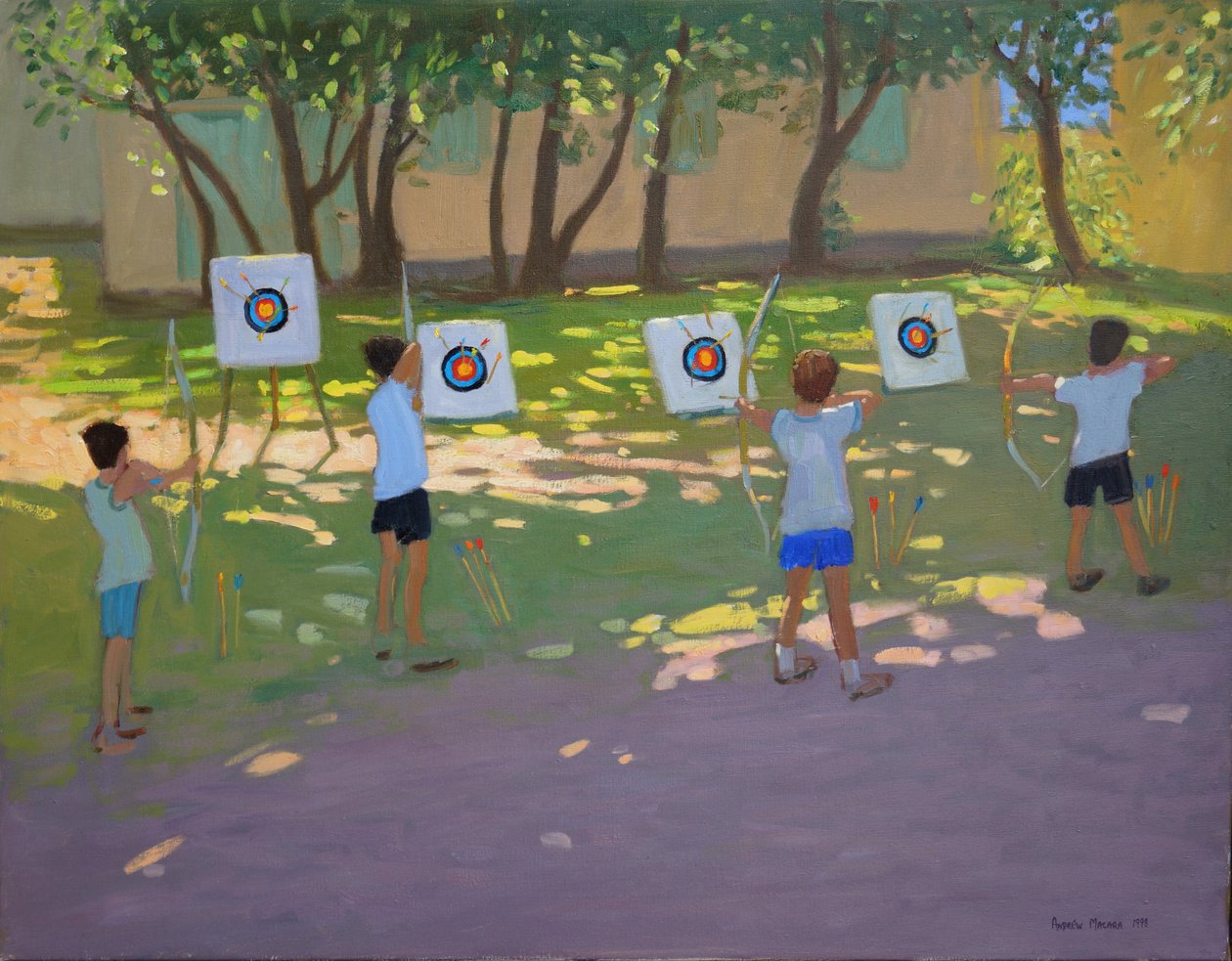 Íjászgyakorlat,Franciaország alkotó: Andrew Macara