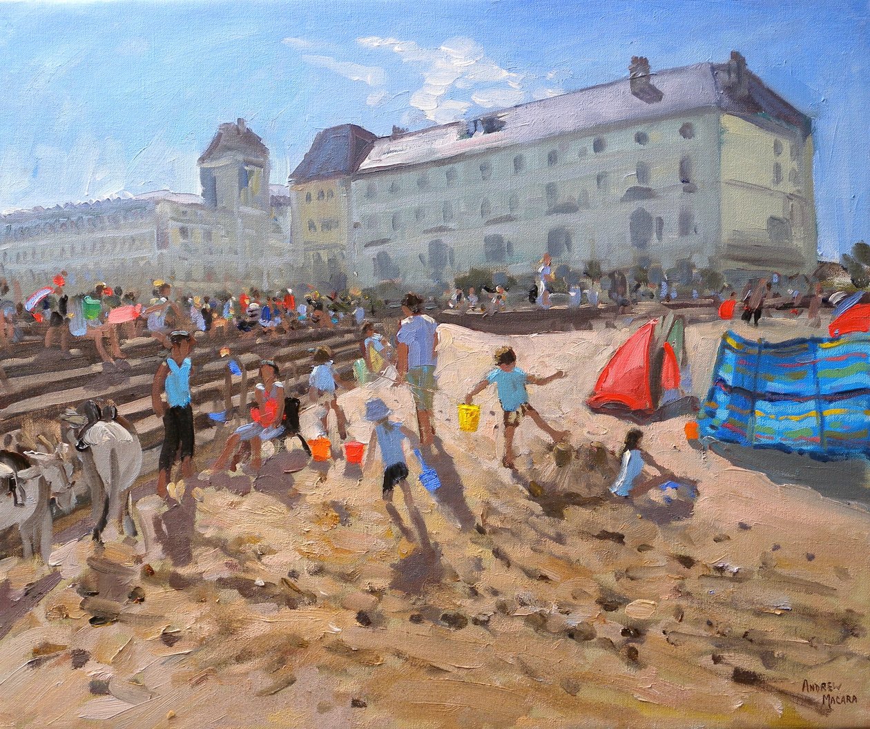 FÉNYES REGGEL,LLANDUDNO,2009, (olaj, vászon) alkotó: Andrew Macara