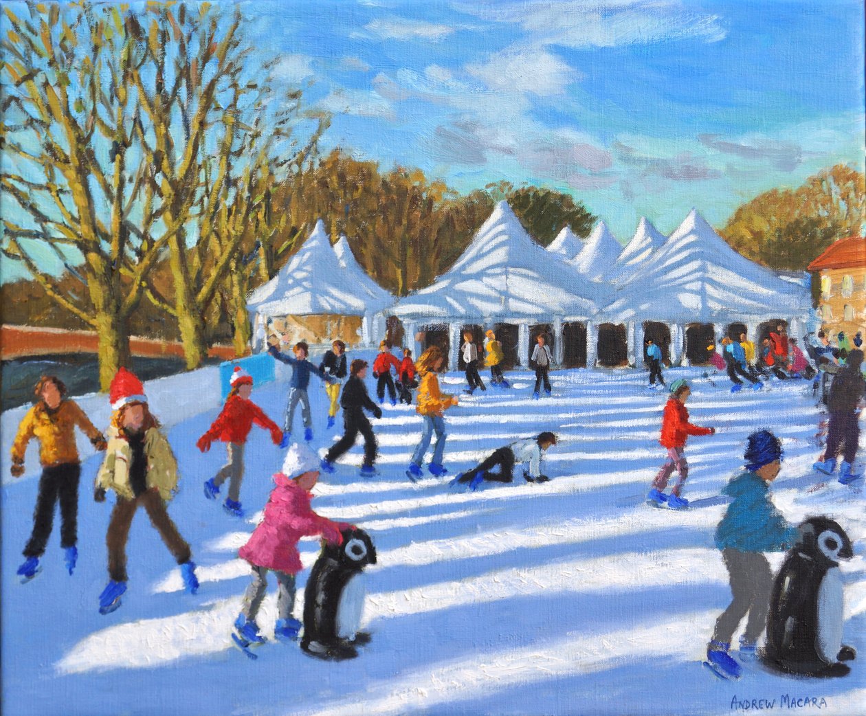 Ragyogó reggel, Hampton Court Palace jégpálya, London, 2018, alkotó: Andrew Macara