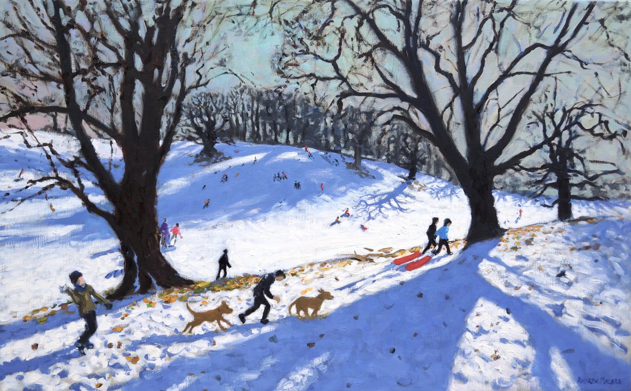 Karácsony napja, Calke Abbey, Derby, 2017 (olaj, vászon) alkotó: Andrew Macara