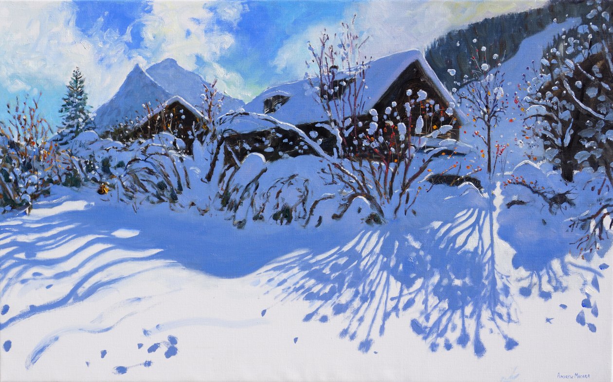 Friss hó, Morzine Village, 2015, alkotó: Andrew Macara