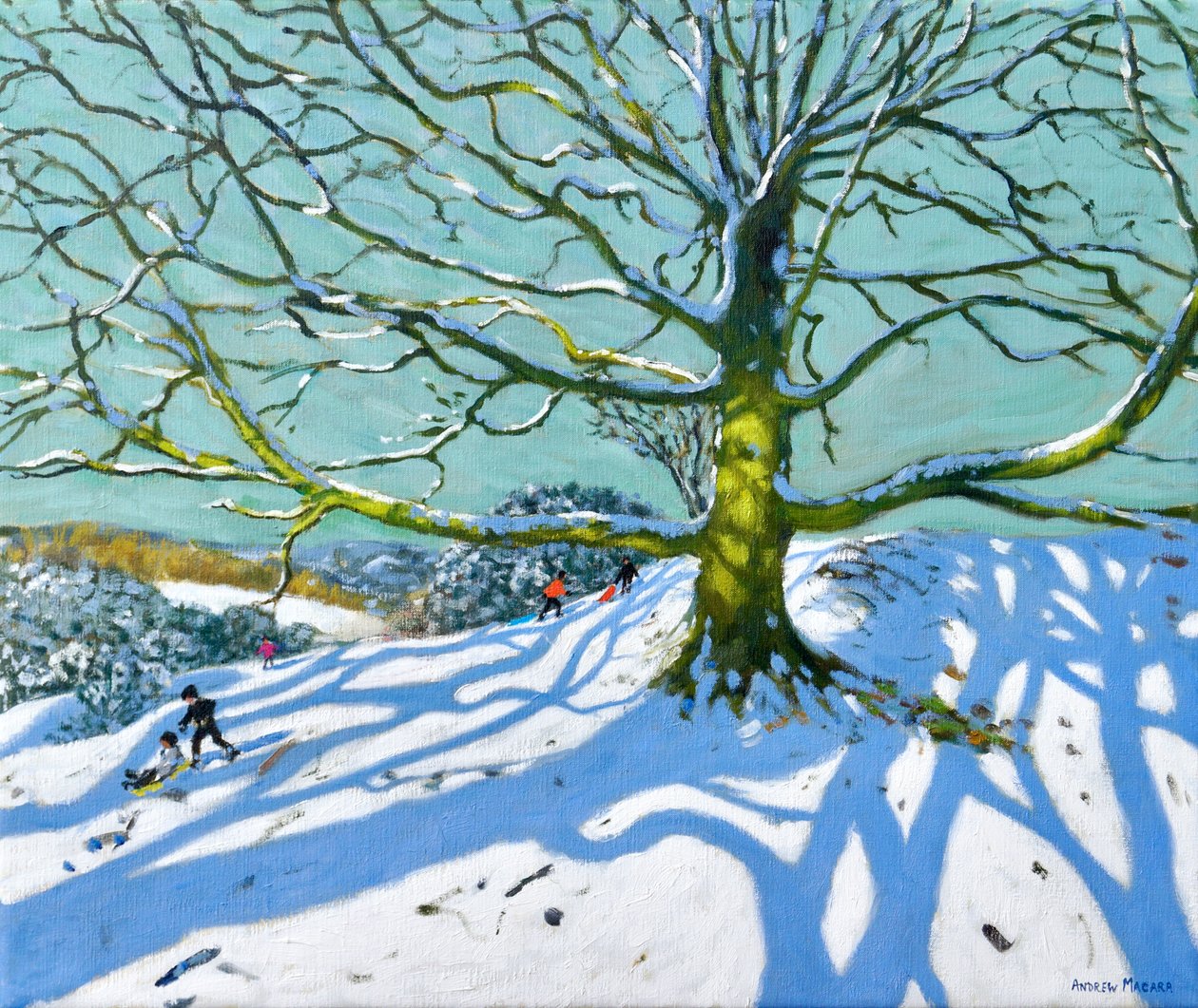 Anyafa, Idridgehay, Belper, 2022 (olaj, vászon) alkotó: Andrew Macara