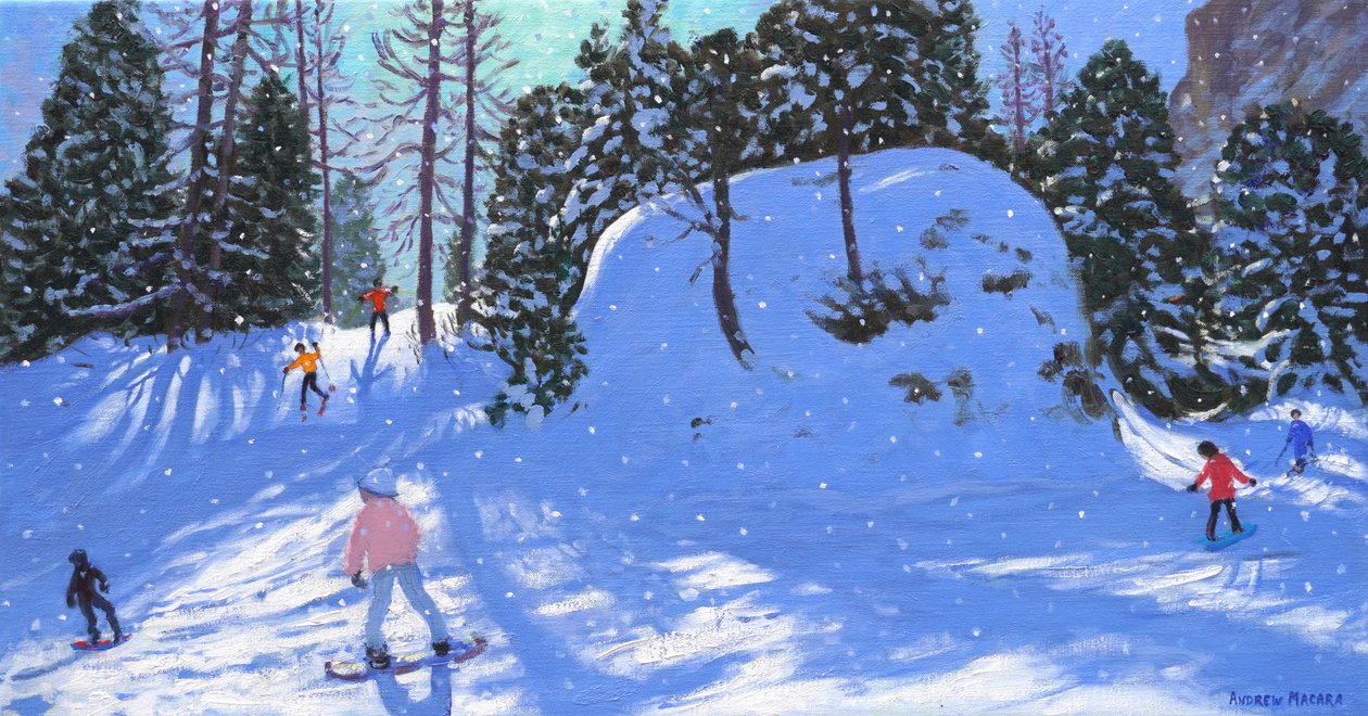 Rock City, Val Gardena, Olaszország, 2020 (olaj, vászon) alkotó: Andrew Macara