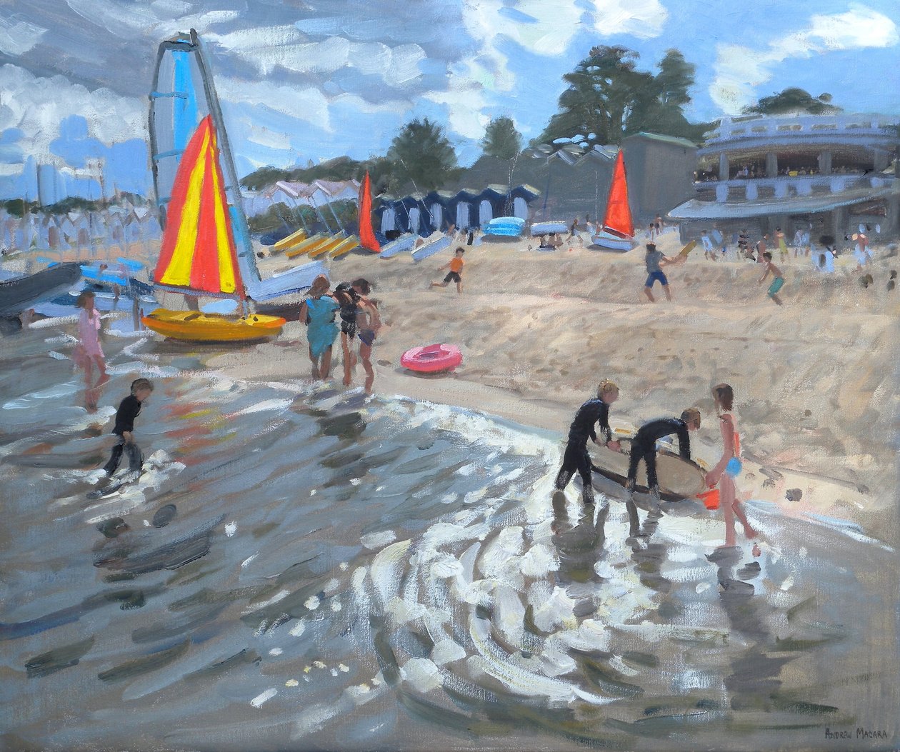 Vitorlások, 2009 (olaj, vászon) alkotó: Andrew Macara