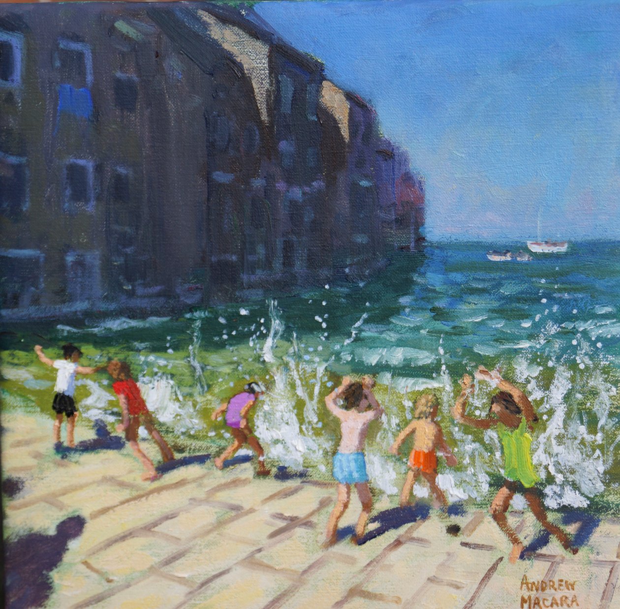 Tengerpart, Rovinj, Horvátország, alkotó: Andrew Macara