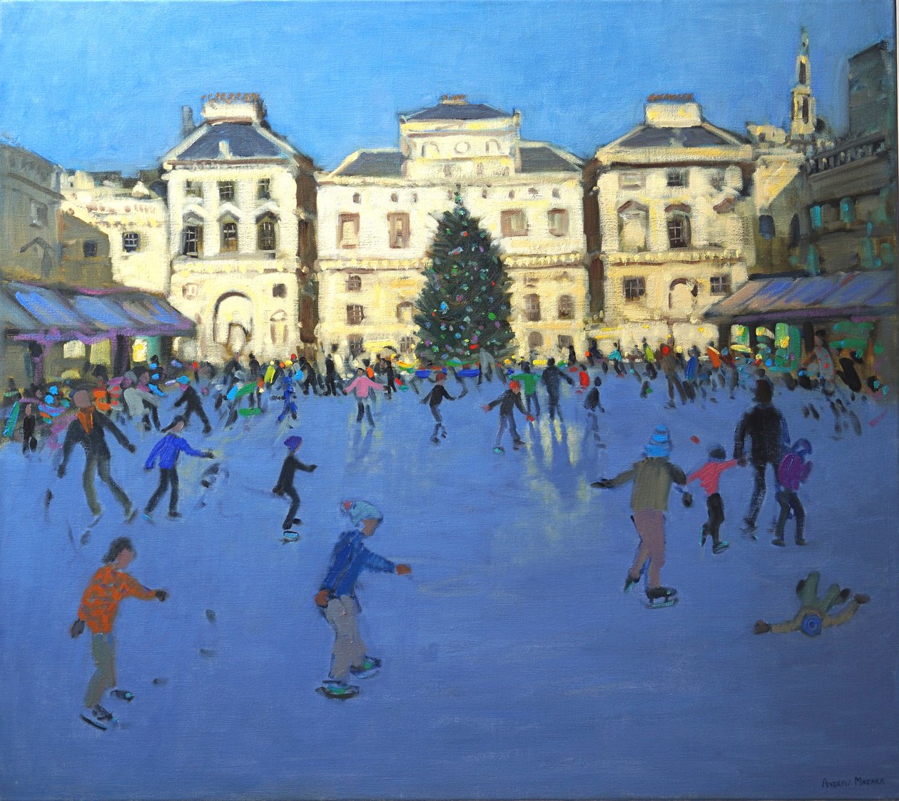 Korcsolyázók, Somerset House, 2012 alkotó: Andrew Macara