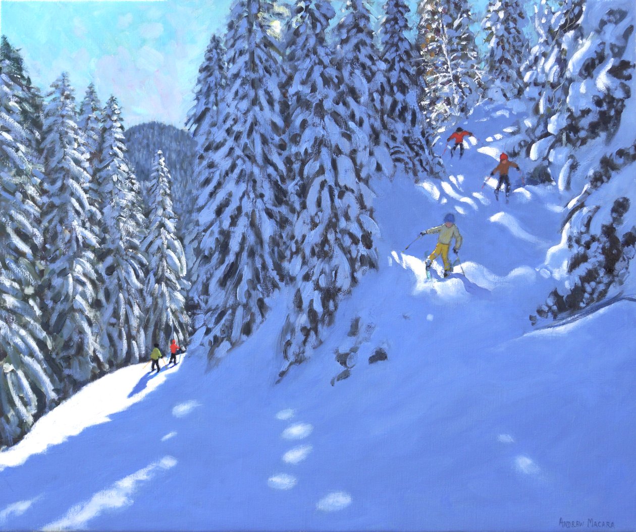 Francia síelés, Morzine, 2020 alkotó: Andrew Macara