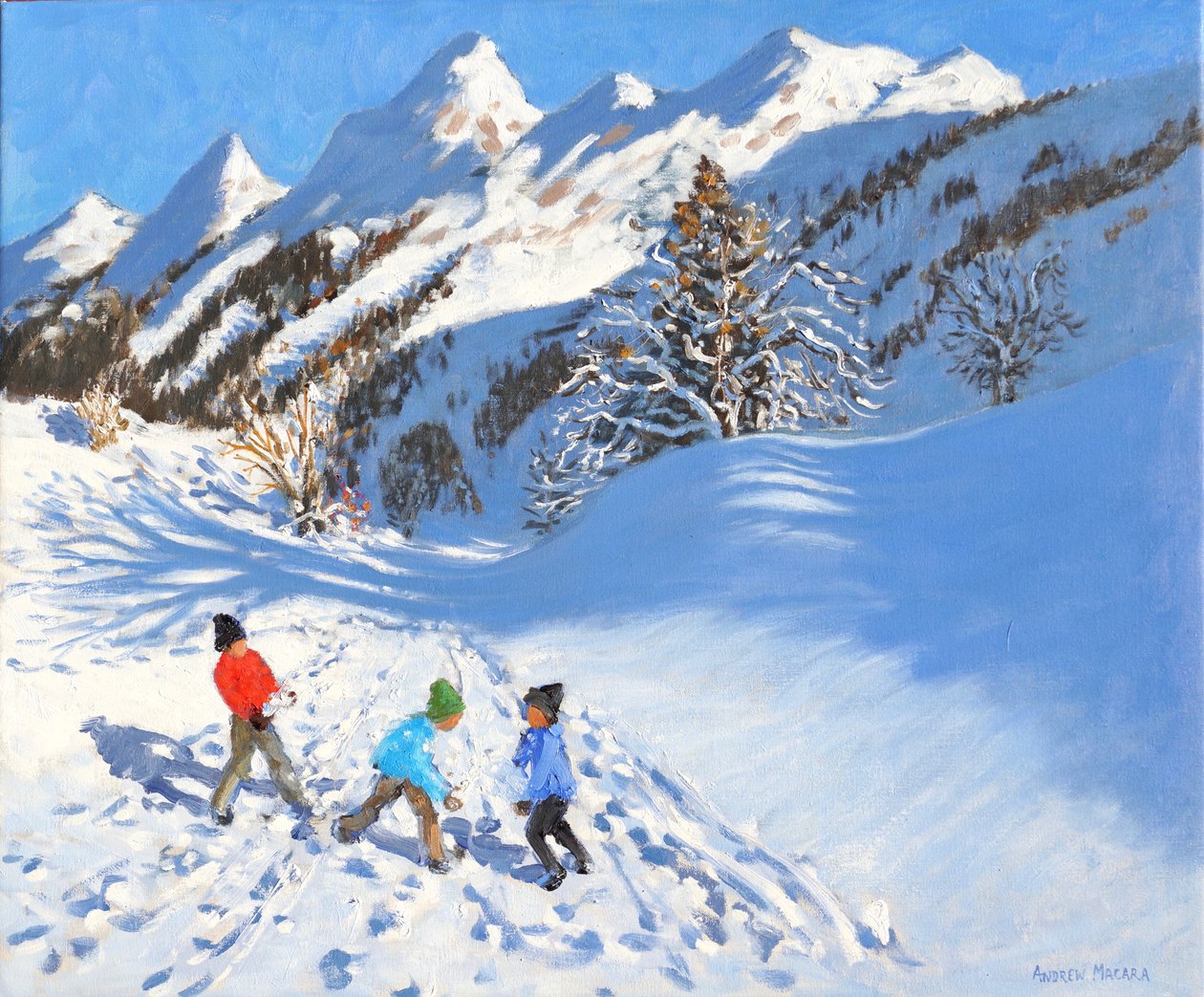 Snowballing, La Clusaz, Franciaország alkotó: Andrew Macara